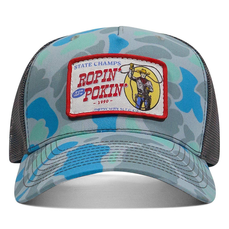 Load image into Gallery viewer, Ropin&#39; and Pokin&#39; Dirty Cowboys Patch SnapBack Hat
