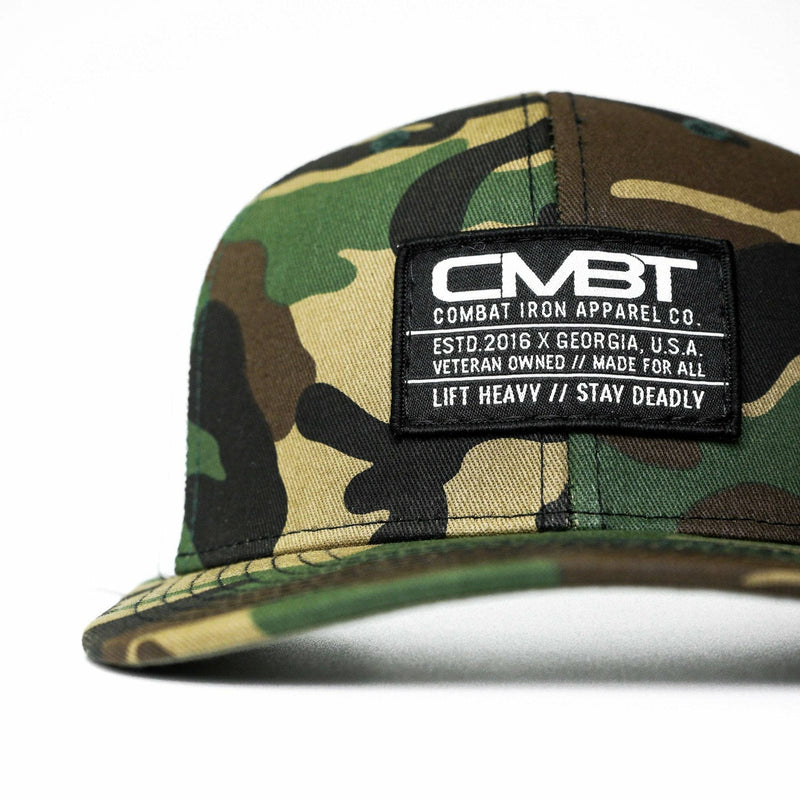 Load image into Gallery viewer, Branded CMBT Labeled Mid-Profile Snapback Hat
