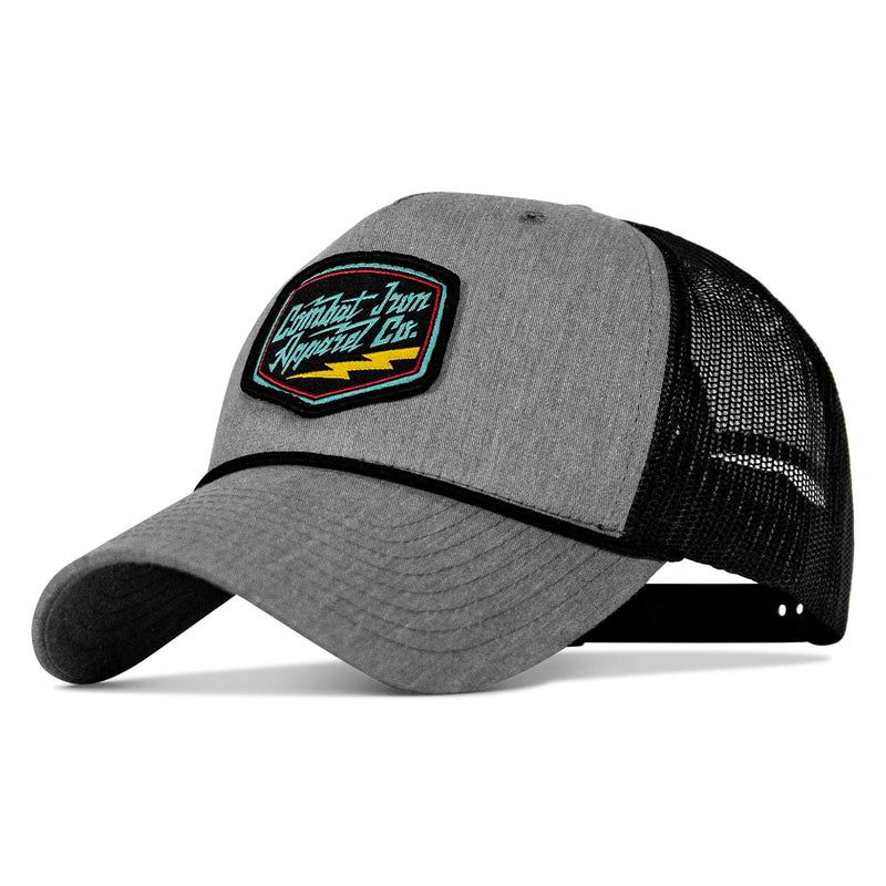 Load image into Gallery viewer, Retro Branded Combat Iron Patch Rope Snapback
