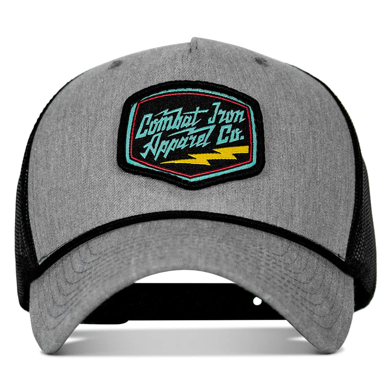 Load image into Gallery viewer, Retro Branded Combat Iron Patch Rope Snapback
