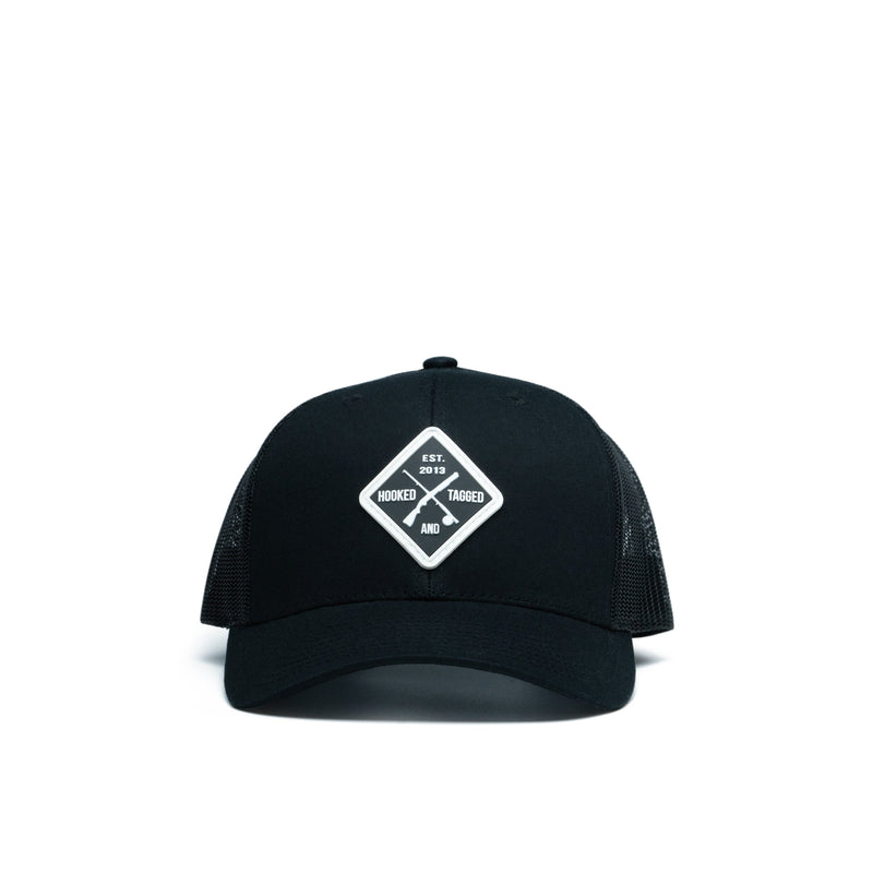 Load image into Gallery viewer, Shotgun &amp; Fly Rod Patch Hat
