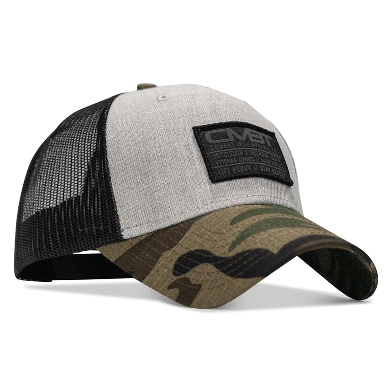 Load image into Gallery viewer, Branded CMBT Subdued Labeled Snapback Hat
