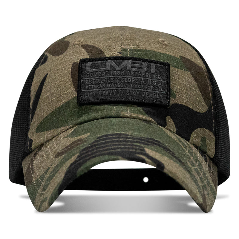 Load image into Gallery viewer, Original Subdued CMBT  Patch Tactical Ripstop Mesh Snapback Hat
