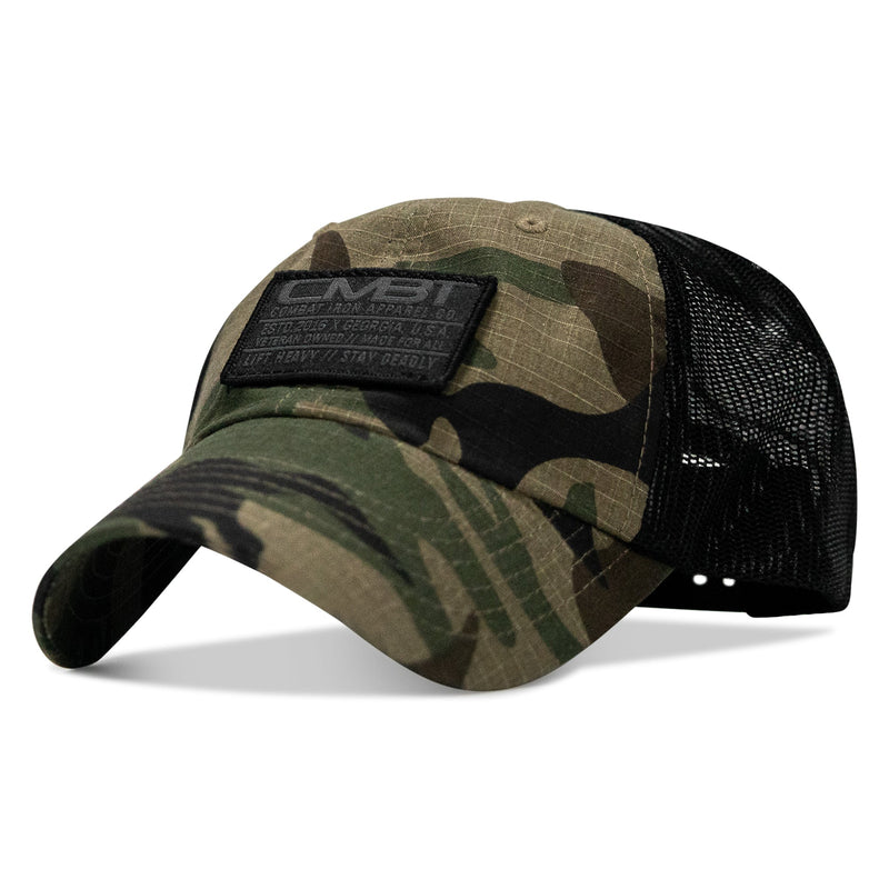 Load image into Gallery viewer, Original Subdued CMBT  Patch Tactical Ripstop Mesh Snapback Hat
