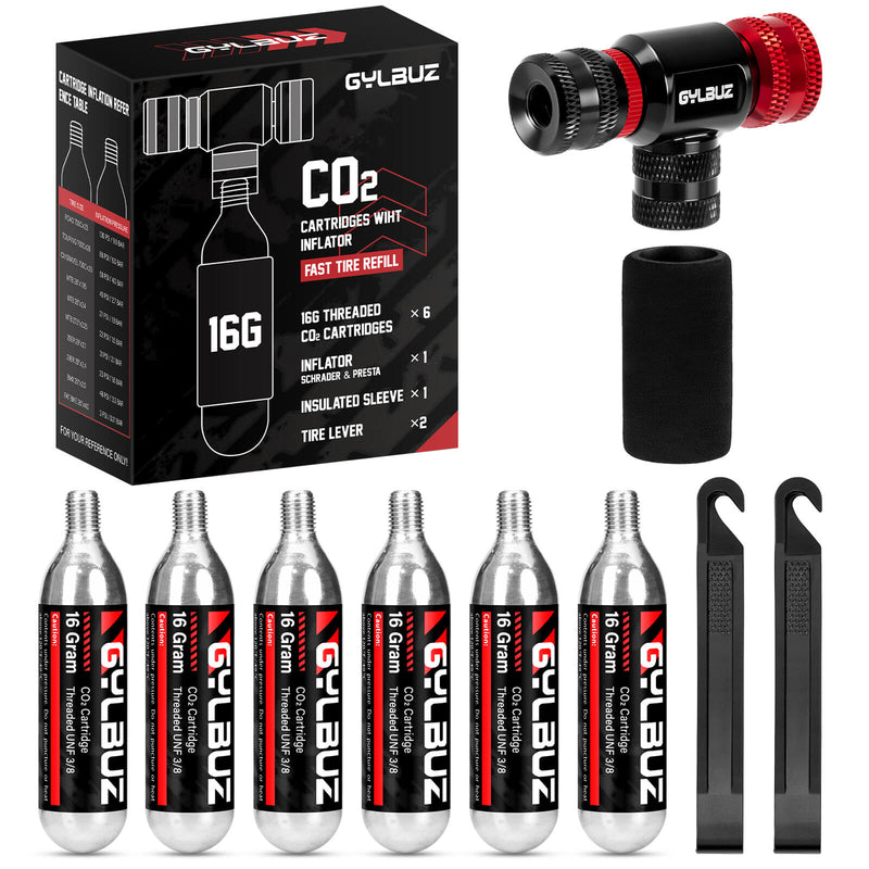Load image into Gallery viewer, CO2 Inflator Set (with 6×16g Cartridges)

