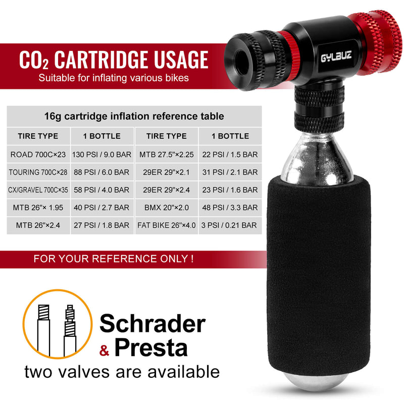 Load image into Gallery viewer, CO2 Inflator Set (with 6×16g Cartridges)
