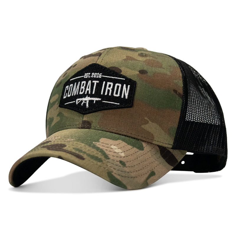 Load image into Gallery viewer, Original AR Black Patch Snapback Hat
