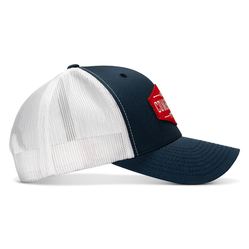 Load image into Gallery viewer, Original AR Red Patch Mid-Profile Mesh Snapback Hat
