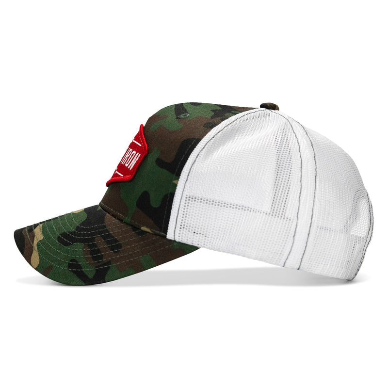 Load image into Gallery viewer, Original AR Red Patch Mid-Profile Mesh Snapback Hat
