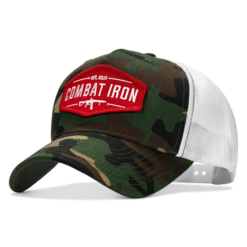Load image into Gallery viewer, Original AR Red Patch Mid-Profile Mesh Snapback Hat
