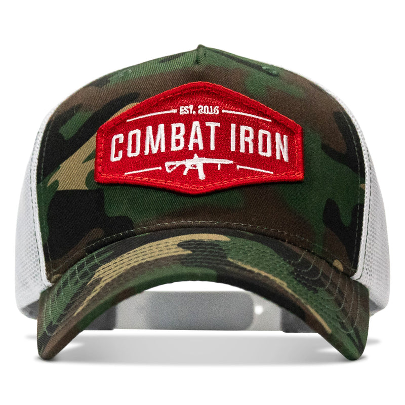 Load image into Gallery viewer, Original AR Red Patch Mid-Profile Mesh Snapback Hat
