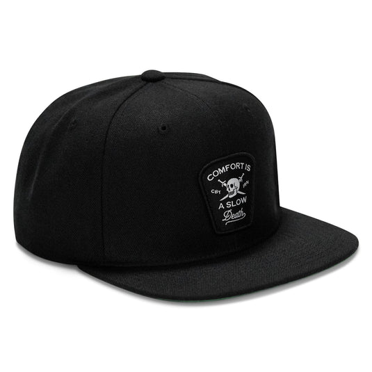 Comfort Is A Slow Death Patch Flatbill Snapback Hat