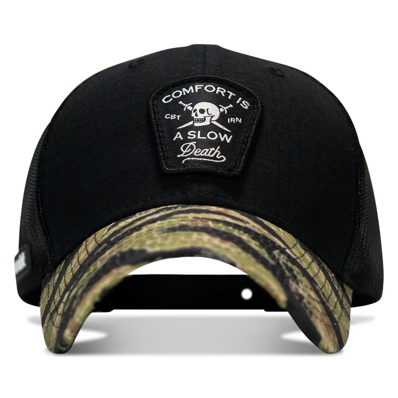 Load image into Gallery viewer, Comfort Is A Slow Death Patch Original Ripstop Snapback Hat
