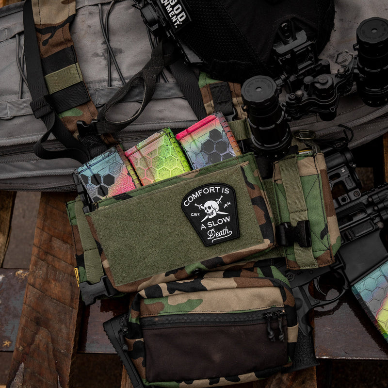 Load image into Gallery viewer, Comfort Is a Slow Death Large Velcro Patch
