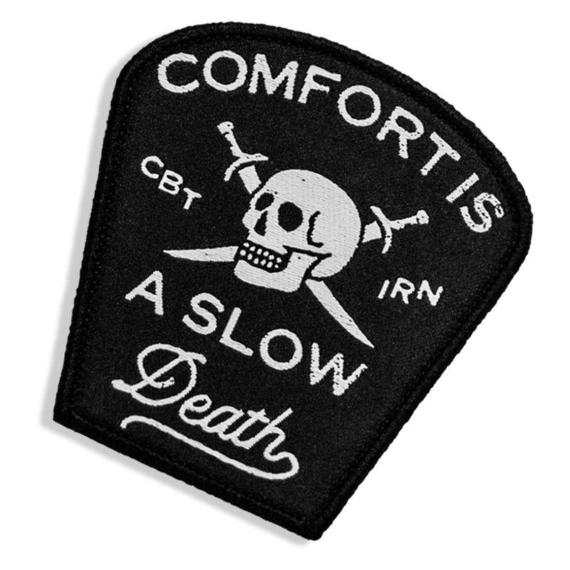 Load image into Gallery viewer, Comfort Is a Slow Death Large Velcro Patch
