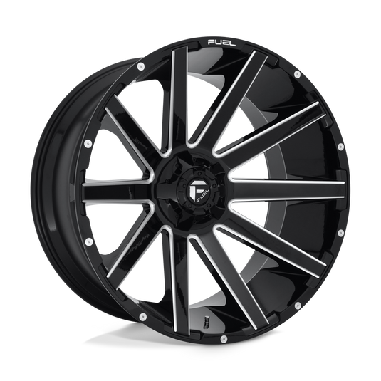 Fuel 1 Pc D615 Contra Gloss Black Milled