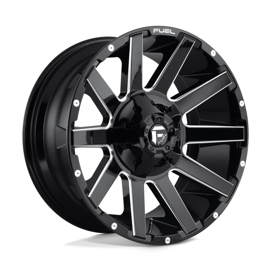 Fuel 1 Pc D615 Contra Gloss Black Milled
