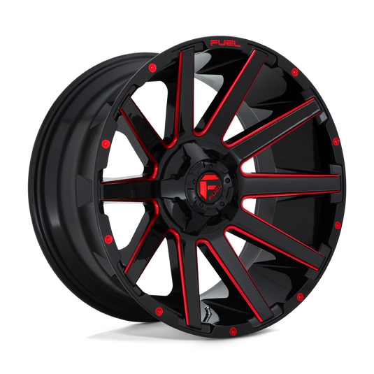 Fuel 1 Pc D643 Contra Gloss Black Red Tinted Clear