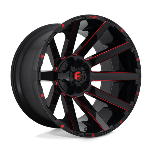 Fuel 1 Pc D643 Contra Gloss Black Red Tinted Clear