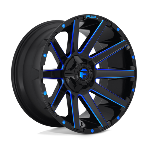 Fuel 1 Pc D644 Contra Gloss Black Blue Tinted Clear