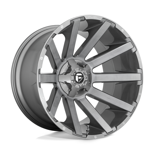 Fuel 1 Pc D714 Contra Platinum Brushed Gun Metal Tinted Clear