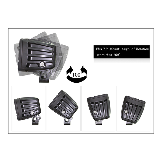 2" Heavy Duty 40w LED Spot Pattern Pod Light