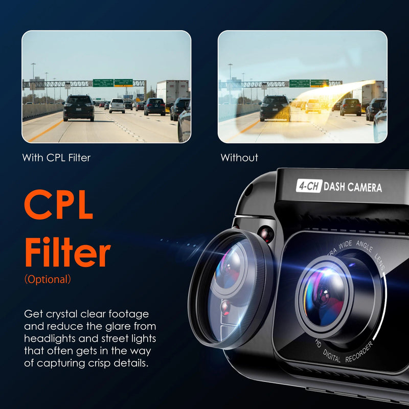 Load image into Gallery viewer, Rexing Ultra-Slim CPL Circular Polarizer Filter for R4 Dash Cam
