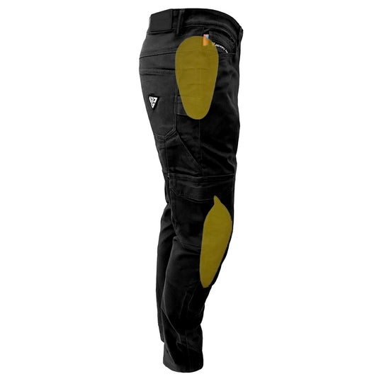 Straight Leg Cargo Pants - Black
