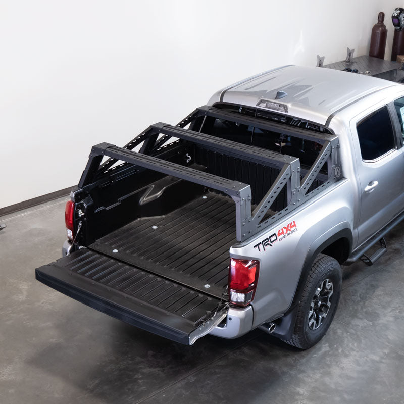 Load image into Gallery viewer, Toyota Tacoma 3G Mid Height Bed Rack - ALUMINUM
