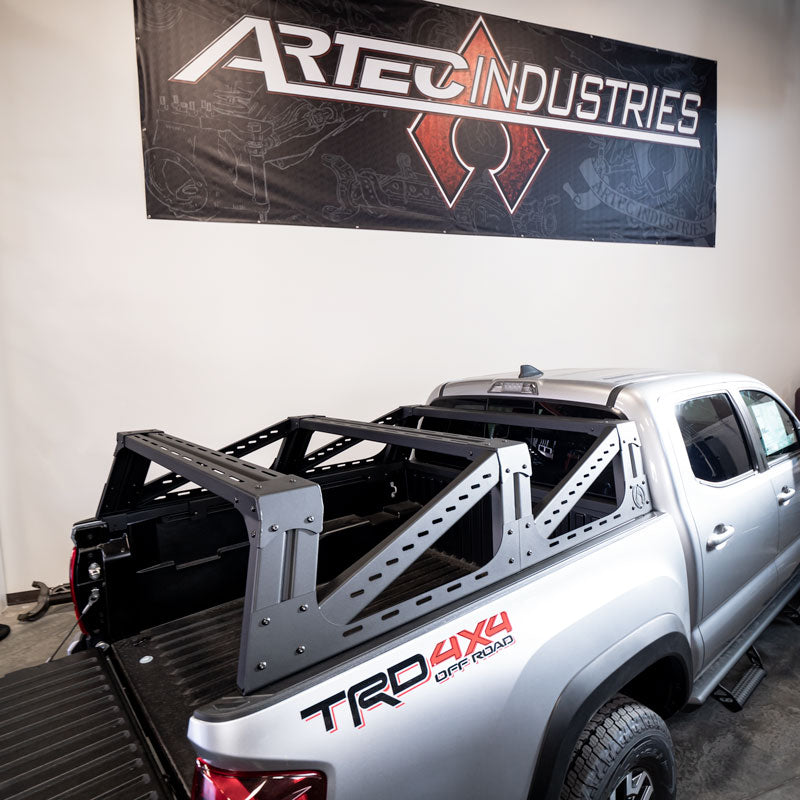 Load image into Gallery viewer, Toyota Tacoma 3G Mid Height Bed Rack - ALUMINUM
