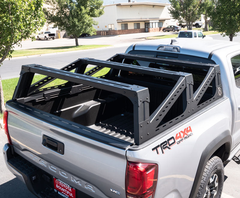 Load image into Gallery viewer, Toyota Tacoma 3G Mid Height Bed Rack - ALUMINUM

