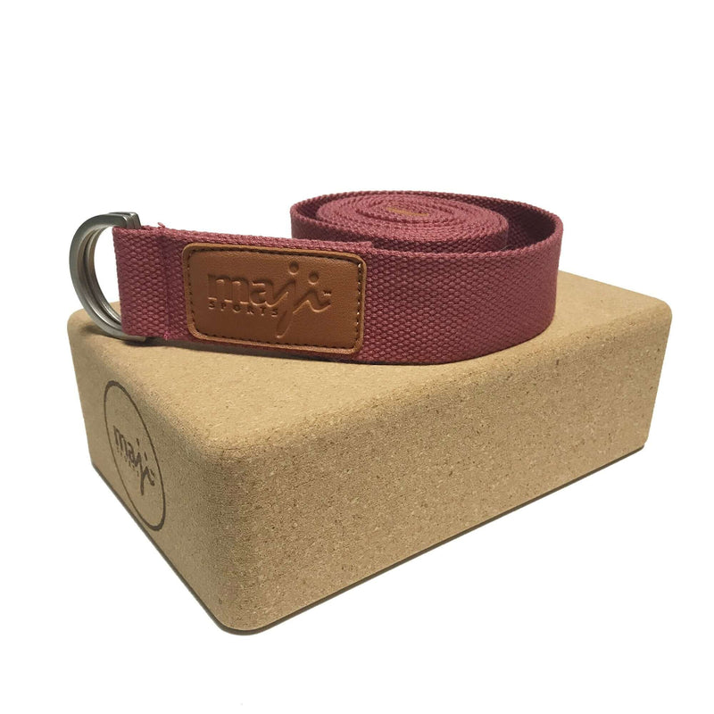 Load image into Gallery viewer, Cork Yoga Block &amp; Strap Combo
