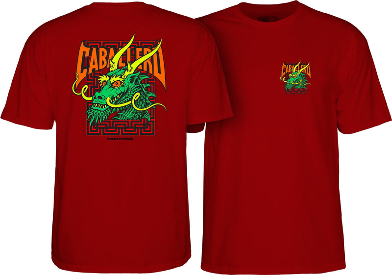 Load image into Gallery viewer, Powell Peralta Steve Caballero Street Dragon T-shirt - Garnet
