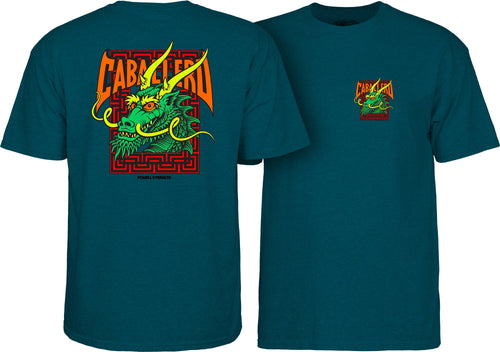 Powell Peralta Steve Caballero Street Dragon T-shirt - Midnight Teal