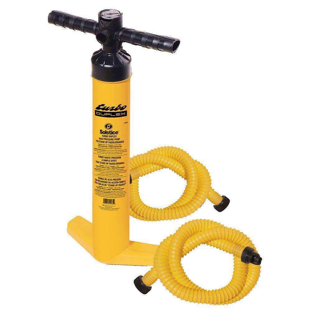 Solstice Watersports Turbo Duplex High Pressure Pump w/Gauge & 2 Hoses - Skoutley Outdoors LLC
