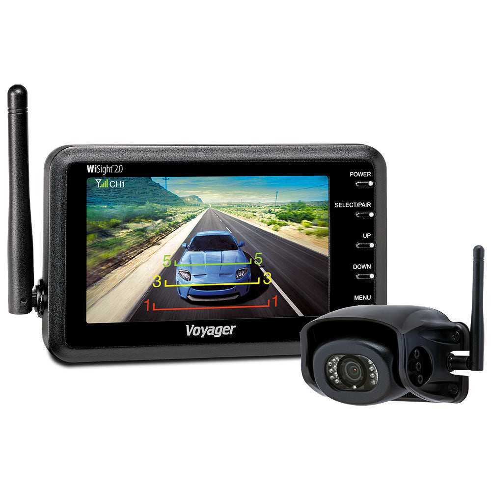 Voyager WiSight 2.0 - 4.3" Monitor w/Camera f/Prewire System - Wireless - Skoutley Outdoors LLC