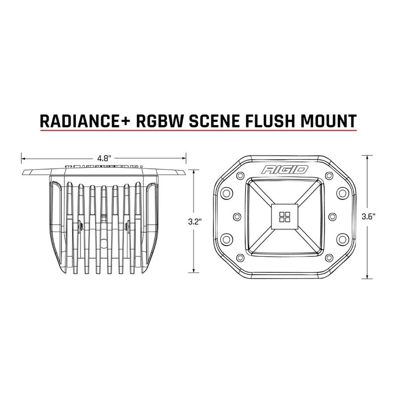 Load image into Gallery viewer, RIGID Industries Radiance Scene - RGBW - Flush Mount - Pair - Skoutley Outdoors LLC
