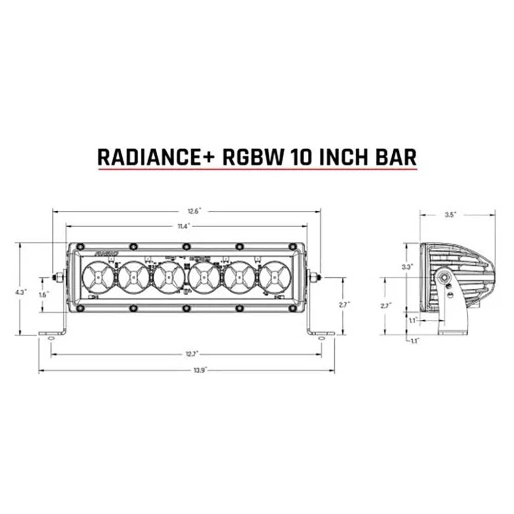 RIGID Industries Radiance + 10" Light Bar - RGBW - Skoutley Outdoors LLC