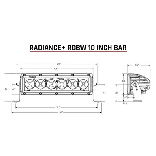 RIGID Industries Radiance + 10" Light Bar - RGBW - Skoutley Outdoors LLC
