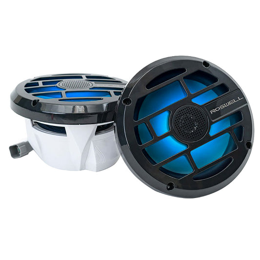 Roswell R Series 6.5” Marine Speakers - Anthracite Grille - 60W RMS & 120W Peak Power - Skoutley Outdoors LLC