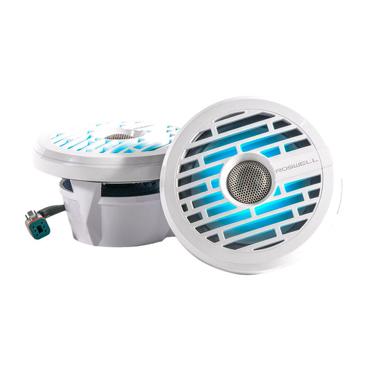 Roswell R1 6.5” Marine Speakers - White - 80W RMS & 160W Peak Power - Skoutley Outdoors LLC