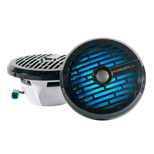 Roswell R1 8” Marine Speakers - Black - 100W RMS & 200W Peak Power - Skoutley Outdoors LLC
