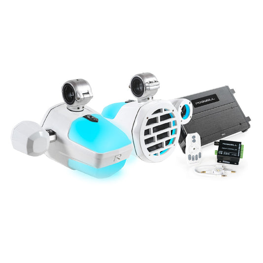Roswell R1 Pro Marine Audio Package - White - Skoutley Outdoors LLC