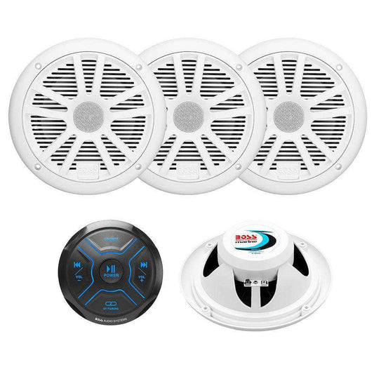 Boss Audio MG250W.64 Kit w/MGR150B & 2 Pairs of MR6W Speakers - Skoutley Outdoors LLC