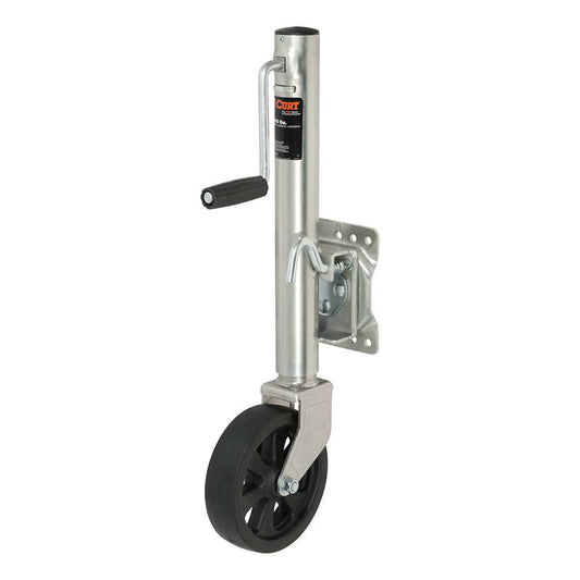 CURT Marine Jack w/8” Wheel - 1,500 lbs - Adjust Vertically 10" - Skoutley Outdoors LLC