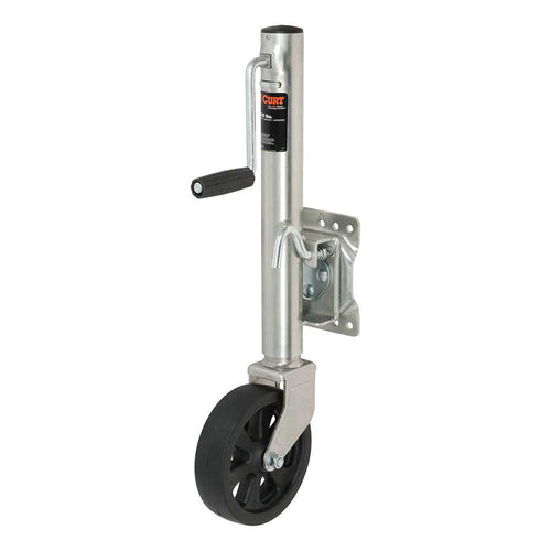 CURT Marine Jack w/8” Wheel - 1,500 lbs - Adjust Vertically 10