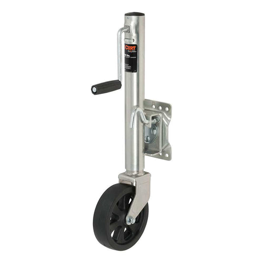 CURT Marine Jack w/8” Wheel - 1,500 lbs - Adjust Vertically 10