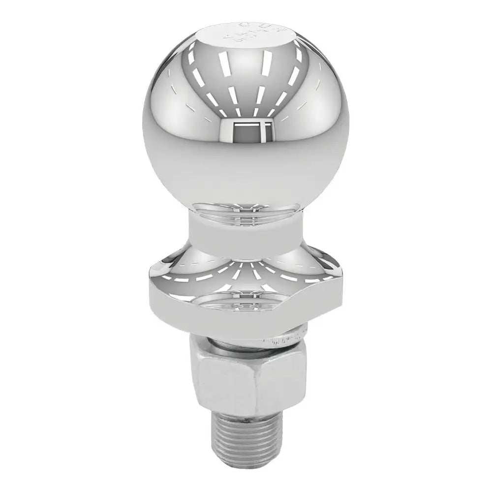 CURT 2" Trailer Ball - 3/4" x 1-3/4" Shank - 3,500 lb. Capacity - Chrome - Skoutley Outdoors LLC