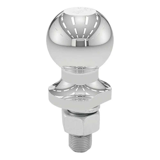 CURT 2" Trailer Ball - 3/4" x 1-3/4" Shank - 3,500 lb. Capacity - Chrome - Skoutley Outdoors LLC
