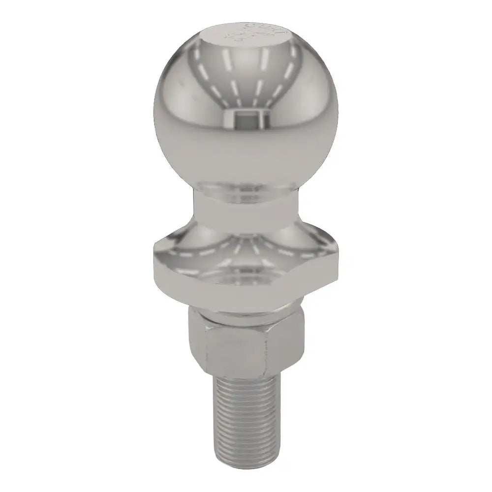 CURT 1-7/8" Trailer Ball - 3/4" x 2-1/8" Shank - 2,000 lb. Capacity - Stainless Steel - Skoutley Outdoors LLC